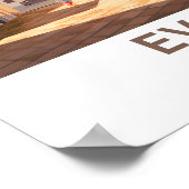 Evora Portugal Travel Print Poster (Ecke)