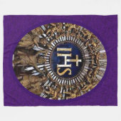 Evotionen an Jesus Christus Fleece BlanketD (Vorderseite (Horizontal))