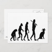 Evoultion Cat "We Believe"-Funny Cat Lovers Postkarte (Vorne/Hinten)