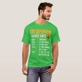 EVS Supervisor Hourly Rate Funny EVS Director Supe T-Shirt (Vorne ganz)