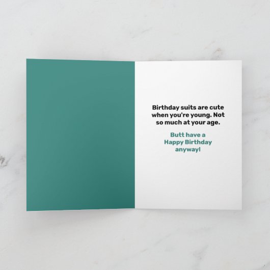 Ew David- Funny Fat Statue von David Birthday Card Karte (Innenseite)