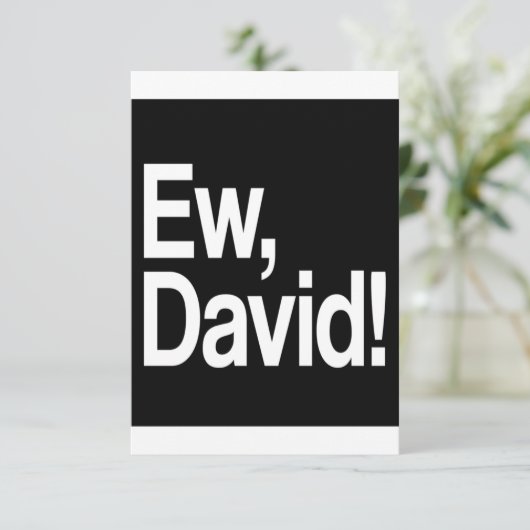 Ew David Save The Date (Stehend Vorderseite)