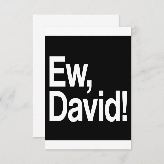 Ew David Save The Date (Vorne/Hinten)