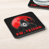 Ew, Freund Beagle Halloween Hund Vampire Geschenke Getränkeuntersetzer (Linke Seite)
