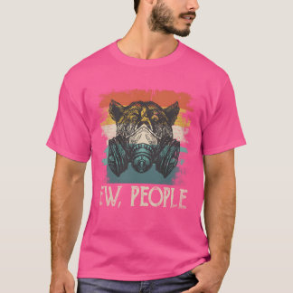 Ew Leute Bär Lustiger Introvertierter Vintage Retr T-Shirt