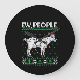 Ew Leute bekommen Weihnachtsgeschenk Große Wanduhr