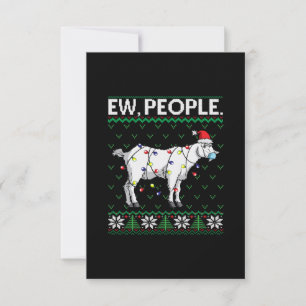 Ew Leute bekommen Weihnachtsgeschenk RSVP Karte