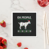 Ew Leute bekommen Weihnachtsgeschenk Serviette (Beispiel)