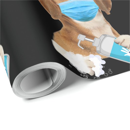 Ew Leute, die Gesichtsmaske Beagle Lover Geschenk Geschenkpapier (Rolleneckpunkt)