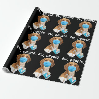 Ew Leute, die Gesichtsmaske Beagle Lover Geschenk Geschenkpapier