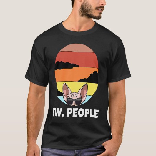 Ew Leute Katze Sphynx Katze T-Shirt (Vorderseite)