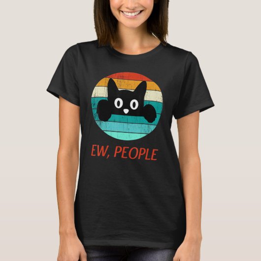 Ew Leute Meowy Katze T-Shirt (Vorderseite)
