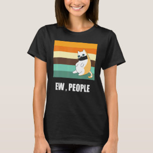 Ew Leute Niedliche Blaue Augen Katze Trägt T-Shirt