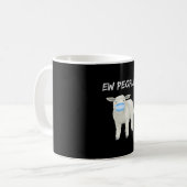 Ew Leute Schafe oder Lamm in Maske | Quarantäneges Kaffeetasse (Vorderseite Links)