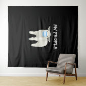 Ew Leute Schafe oder Lamm in Maske | Quarantäneges Wandteppich (Beispiel (Horizontal))