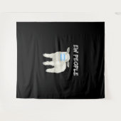 Ew Leute Schafe oder Lamm in Maske | Quarantäneges Wandteppich (Vorderseite (Horizontal))