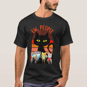 Ew Leute schwarze Katzenmaske Quarantäne Vintage T-Shirt