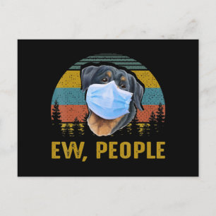 Ew Leute Vintag Retro Rottweiler Hund Funny Gesche Postkarte