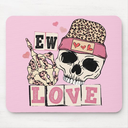 EW LOVE Totenkopf  Mousepad (Vorne)