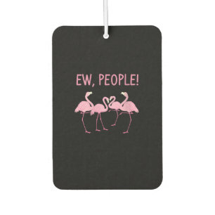 Ew Menschen Flamingo soziale Distanz tropischen Autolufterfrischer