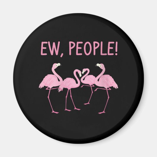 Ew Menschen Flamingo soziale Distanz tropischen Magnet (Vorne)