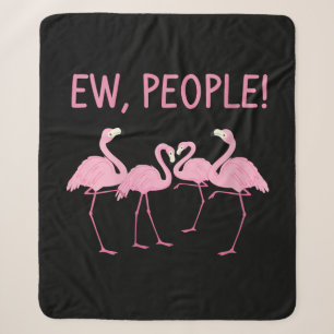 Ew Menschen Flamingo soziale Distanz tropischen Sherpadecke