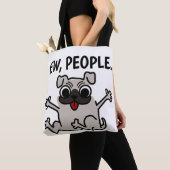 EW, MENSCHEN HUNDE TASCHE (Von Nahem)