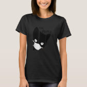 Ew People Black Cat Mask T-Shirt (Vorderseite)
