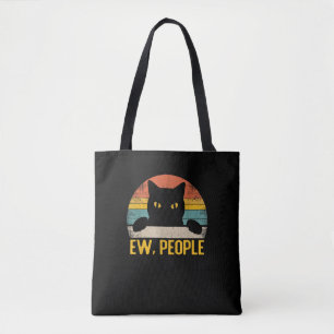 Ew, People Black Cat Vintag Retro - Funny Cat_1 Tasche
