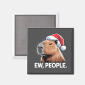Ew People Capybara Christmas Humor  Magnet (Vorderseite/Rückseite)