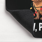 Ew People Capybara Christmas Lights Funny Introver Mousepad (Ecke)