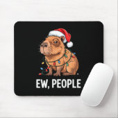Ew People Capybara Christmas Lights Funny Introver Mousepad (Mit Mouse)