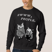 Ew People  Cat  Introvert Sweatshirt (Vorderseite)