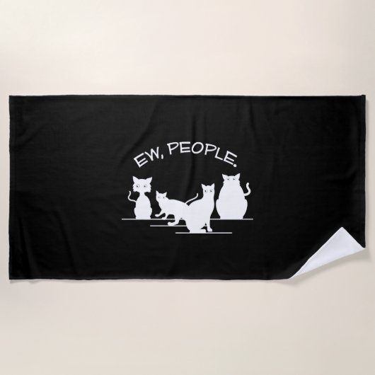 Ew People Cat Strandtuch (Vorderseite)