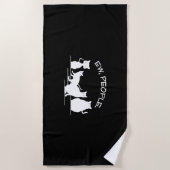 Ew People Cat Strandtuch (Vorderseite)