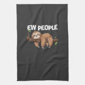 Ew People Faultier T-Shirt Geschirrtuch (Vertikal)