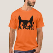 Ew People Funny Black Cat T-Shirt (Vorderseite)