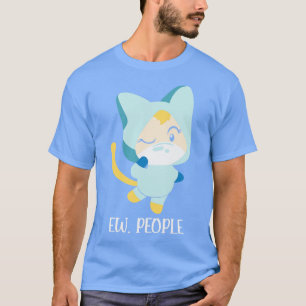 Ew People Funny Cat Wearing Mask Introvertierte Ka T-Shirt