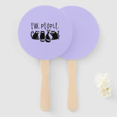 Ew People Funny Meowy Black Cats Fächer (Vorne und Hinten)