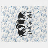 Ew People Funny Meowy Black Cats Fleecedecke (Vorderseite (Horizontal))