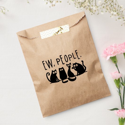 Ew People Funny Meowy Black Cats Geschenktütchen (Versiegelt)