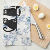 Ew People Funny Meowy Black Cats Geschirrtuch (Viertel Falte)