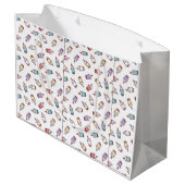 Ew People Funny Meowy Black Cats Große Geschenktüte (Rückseite Schrägansicht)