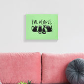 Ew People Funny Meowy Black Cats Leinwanddruck (Insitu (Wohnzimmer))