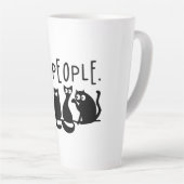 Ew People Funny Meowy Black Cats Milchtasse (Rechte Ecke)