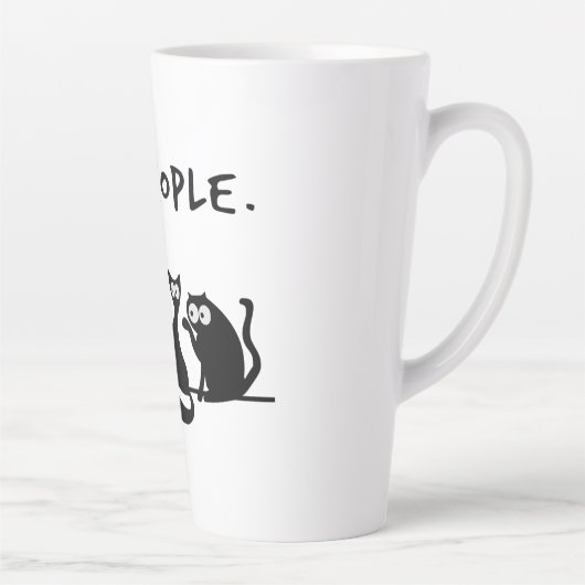 Ew People Funny Meowy Black Cats Milchtasse (Rechts)