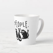 Ew People Funny Meowy Black Cats Milchtasse (Rechte Ecke)