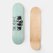 Ew People Funny Meowy Black Cats Skateboard (Vorderseite)