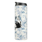 Ew People Funny Meowy Black Cats Thermosbecher (Nach rechts gedreht)