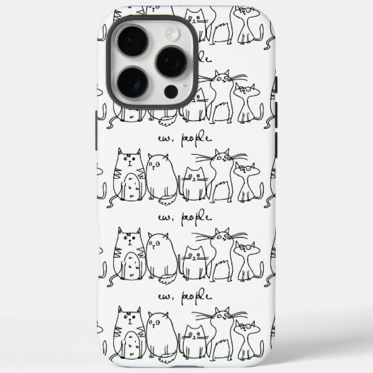 Ew, People Funny Meowy Cat Liebhaber Case-Mate iPhone Hülle (Rückseite)